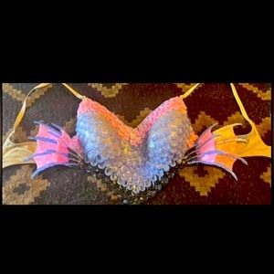Handmade silicone mermaid bra waterproof for cosplay or swimming 36 C